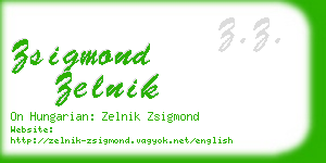 zsigmond zelnik business card